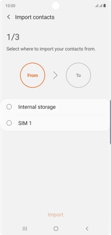 Press the required SIM.