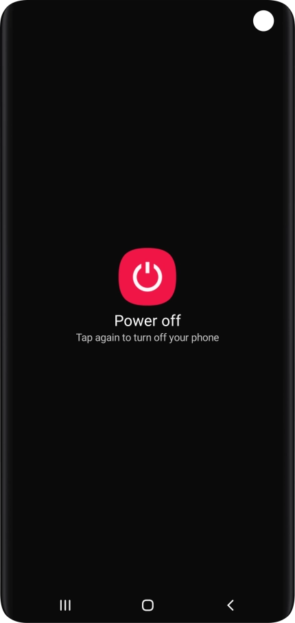 Press Power off.