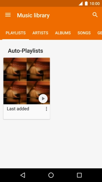 Press the required category.