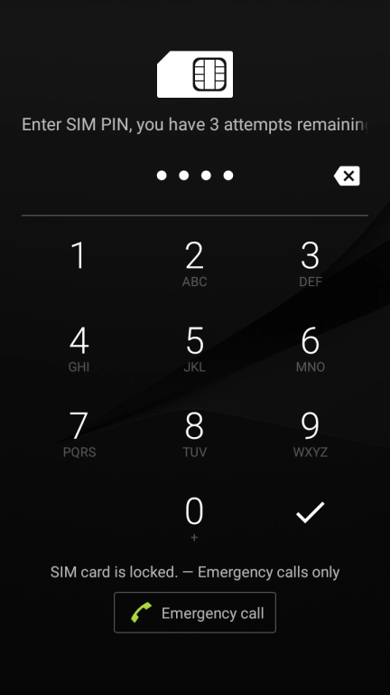 If you're asked to key in your PIN, do so and press the confirm icon.