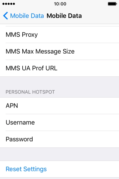 Press MMS Proxy and key in 10.24.59.200:80.