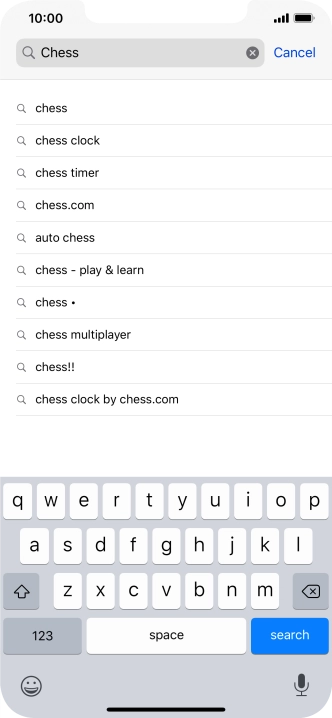 Press search.