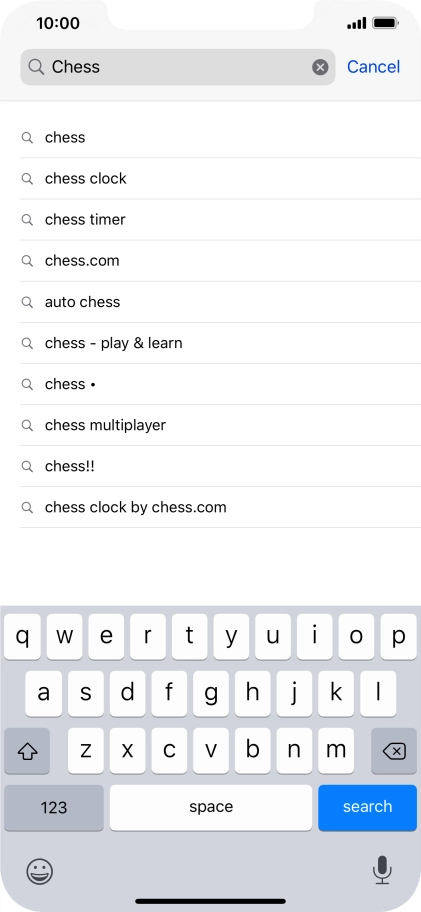 Press search.
