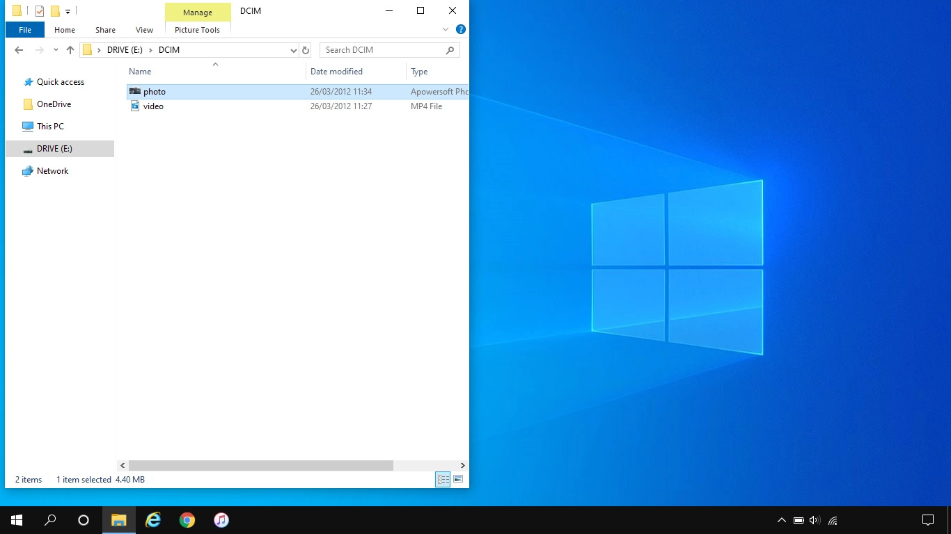 Highlight the required file and move or copy it to the required location.