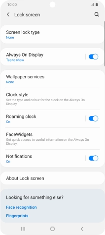Press the Home key to return to the home screen.