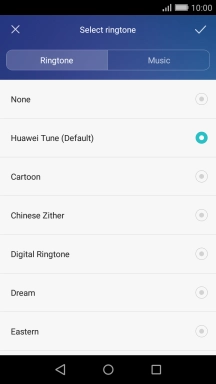 Press the required ring tones to hear them.