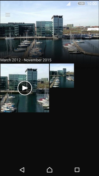 Press the required picture or video clip.