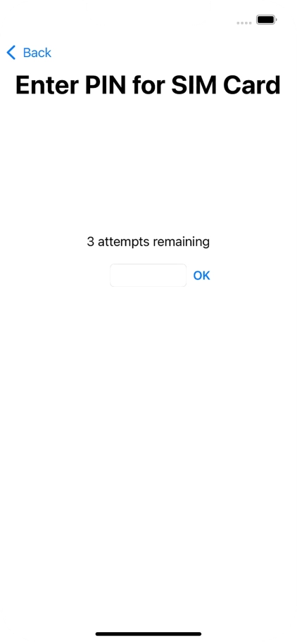 If your SIM is locked, key in your PIN and press OK.