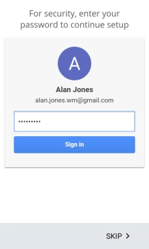 Press Sign in.