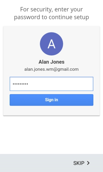 Press Sign in.