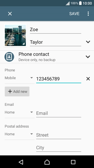 Press the drop down list next to the phone number.