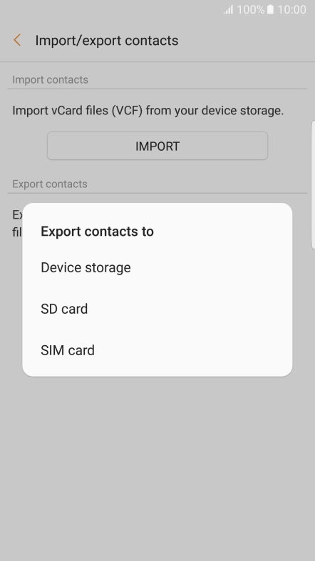 Press SIM card.