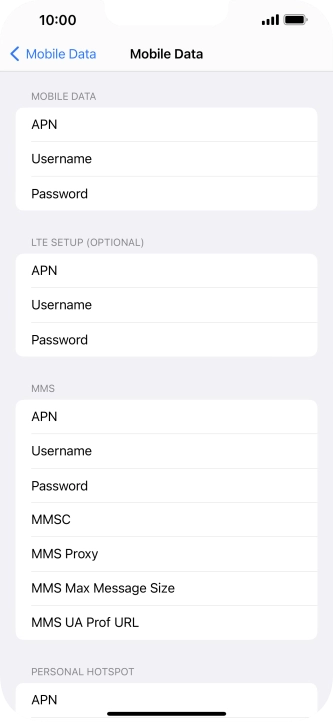Press APN and key in mms.vodafone.net.