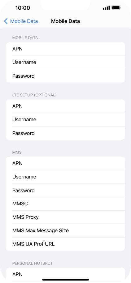 Press APN and key in mms.vodafone.net.