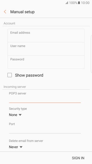 Press the drop down list below 
