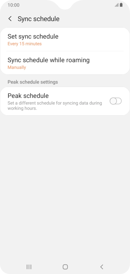 Press the Home key to return to the home screen.