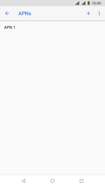 Press the new data connection icon.