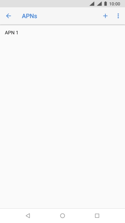 Press the new data connection icon.