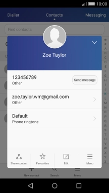 Press the required number.