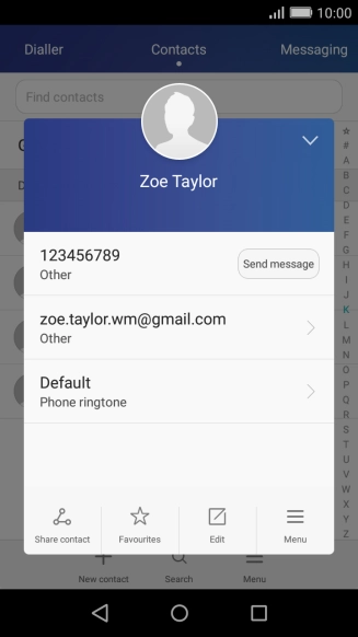 Press the required number.
