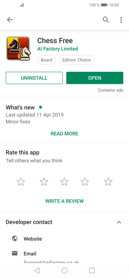 Press the Home key to return to the home screen.