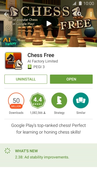 Press UNINSTALL.