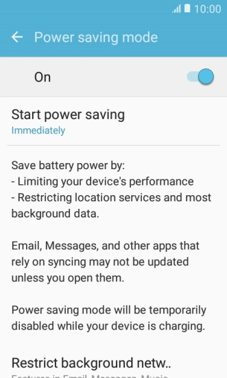 Press the Home key to return to the home screen.
