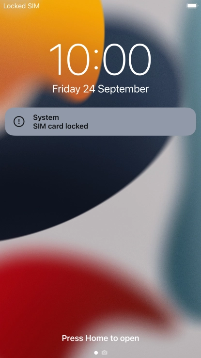 Press the Home key.