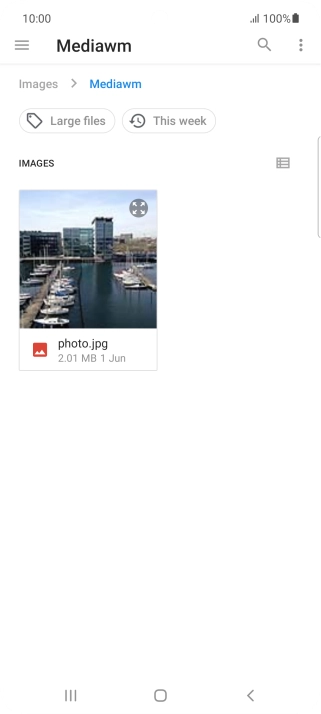 Press the required file.