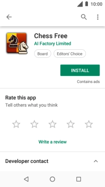 Press INSTALL and follow the instructions on the screen to install the app.