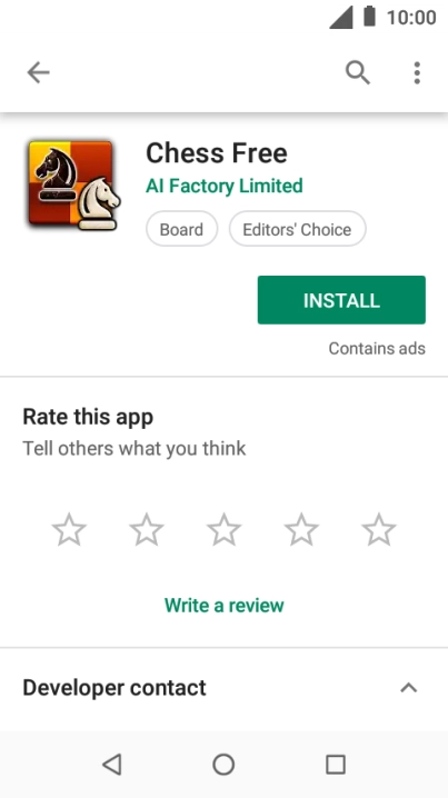 Press INSTALL and follow the instructions on the screen to install the app.