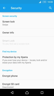 Press Screen lock.