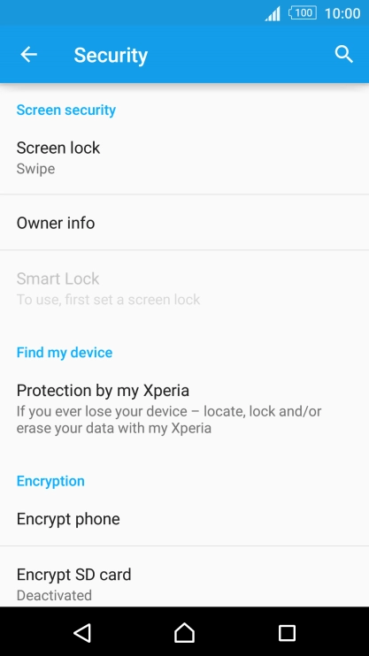 Press Screen lock.