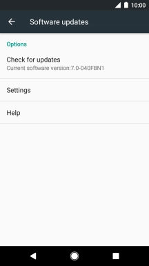 Press Check for updates. If a new software version is available, it's displayed. Follow the instructions on the screen to update the phone software.