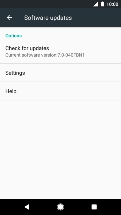 Press Check for updates. If a new software version is available, it's displayed. Follow the instructions on the screen to update the phone software.