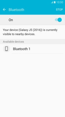 Press the required Bluetooth device and follow the instructions on the screen to pair the device with your phone.