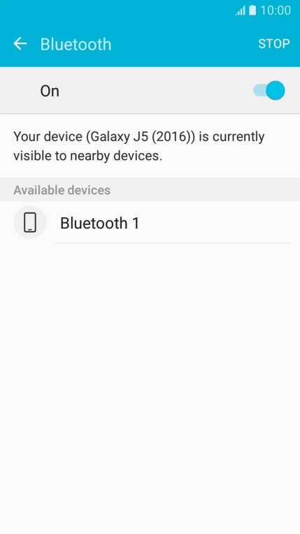 Press the required Bluetooth device and follow the instructions on the screen to pair the device with your phone.