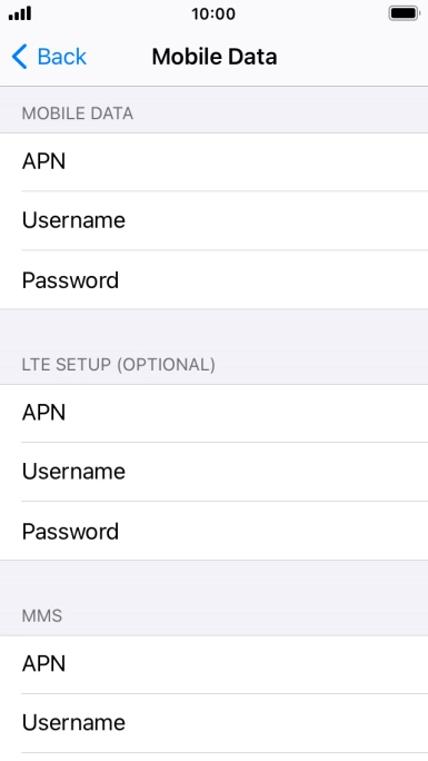 Press APN and key in mms.vodafone.net.