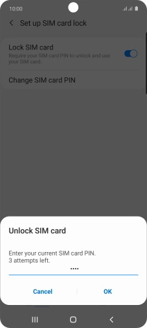 Key in your PIN and press OK.