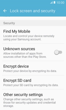 Press Other security settings.