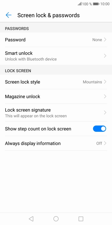 Press the Home key to return to the home screen.