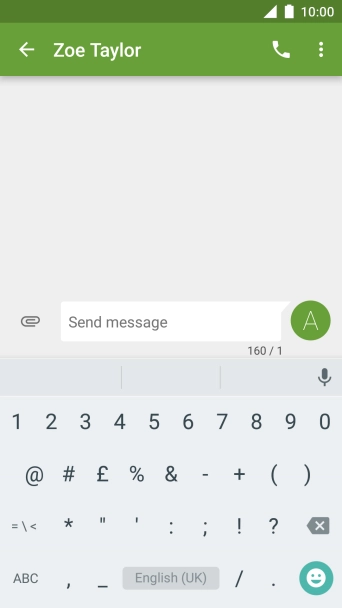 Press the required numbers and symbols.