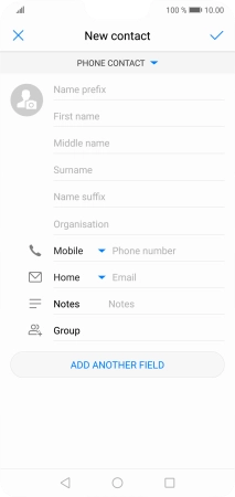 Press First name and key in the required first name.