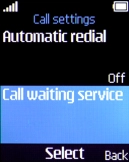 Select Call waiting service.