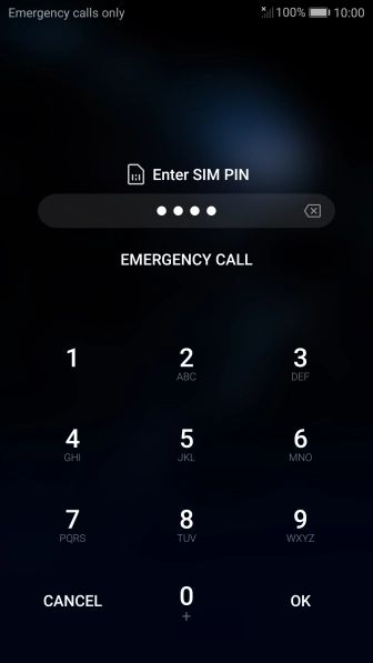 If you're asked to key in your PIN, do so and press OK.