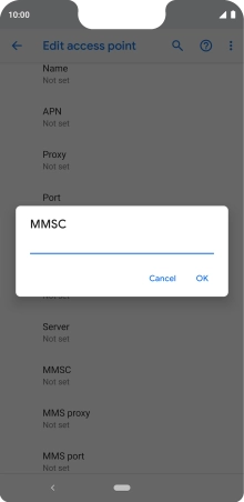 Key in http://www.vodafone.ie/mms and press OK.