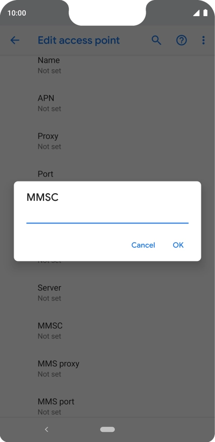 Key in http://www.vodafone.ie/mms and press OK.