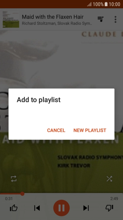 Press NEW PLAYLIST.