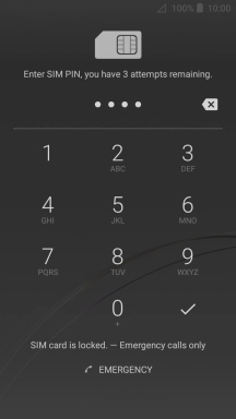 If you're asked to key in your PIN, do so and press the confirm icon.