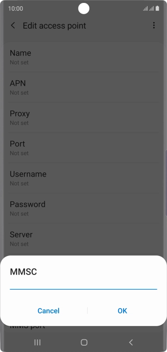 Key in http://www.vodafone.ie/mms and press OK.